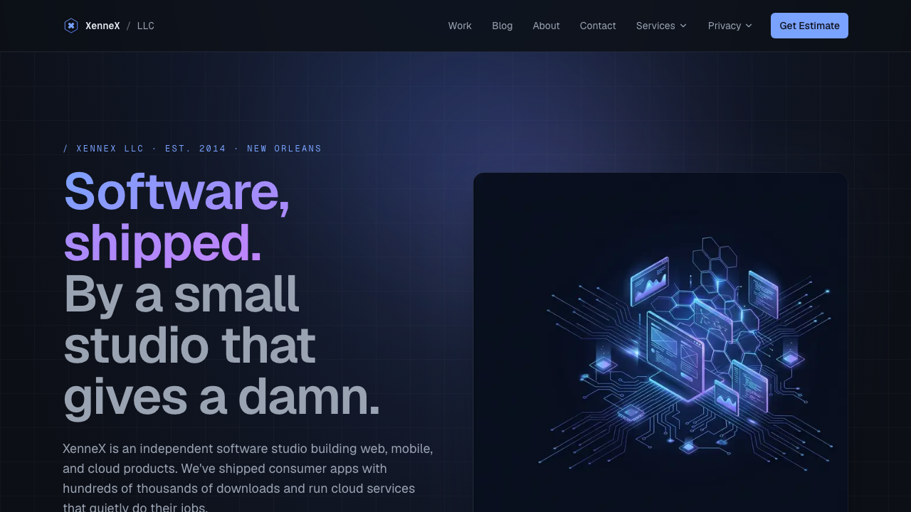 Screenshot of XenneX Studio